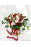 Red Pink Bridal Bouquet - AHB042