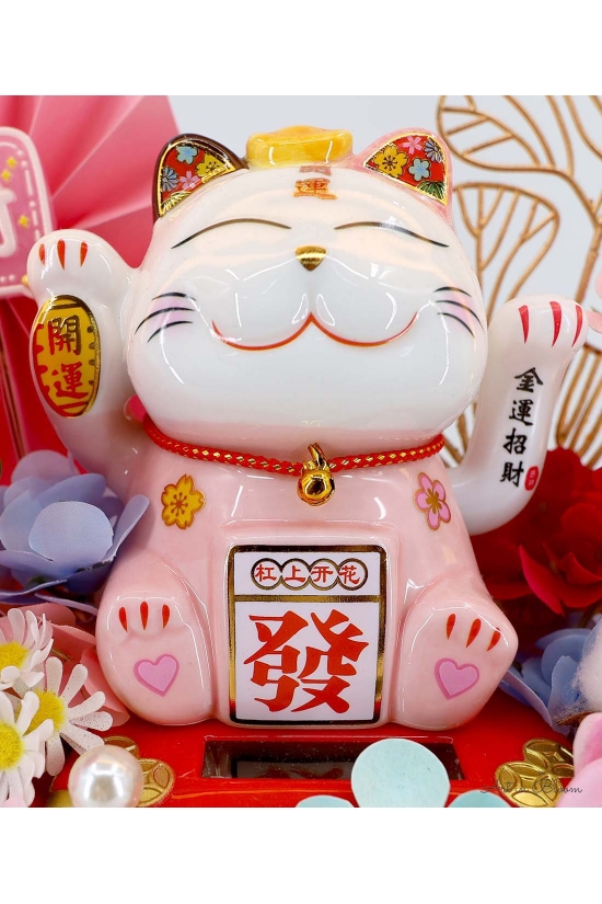 Sakura Glow Maneki Neko - AGO026 (Medium)