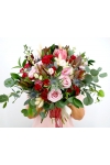 Red Pink Bridal Bouquet - AHB042